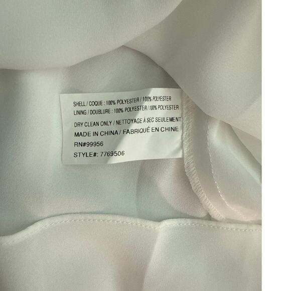 Shoshanna Midnight Bright White Eyelet Puff-Sleeve Maxi Dress Size 8 - Picture 15 of 16